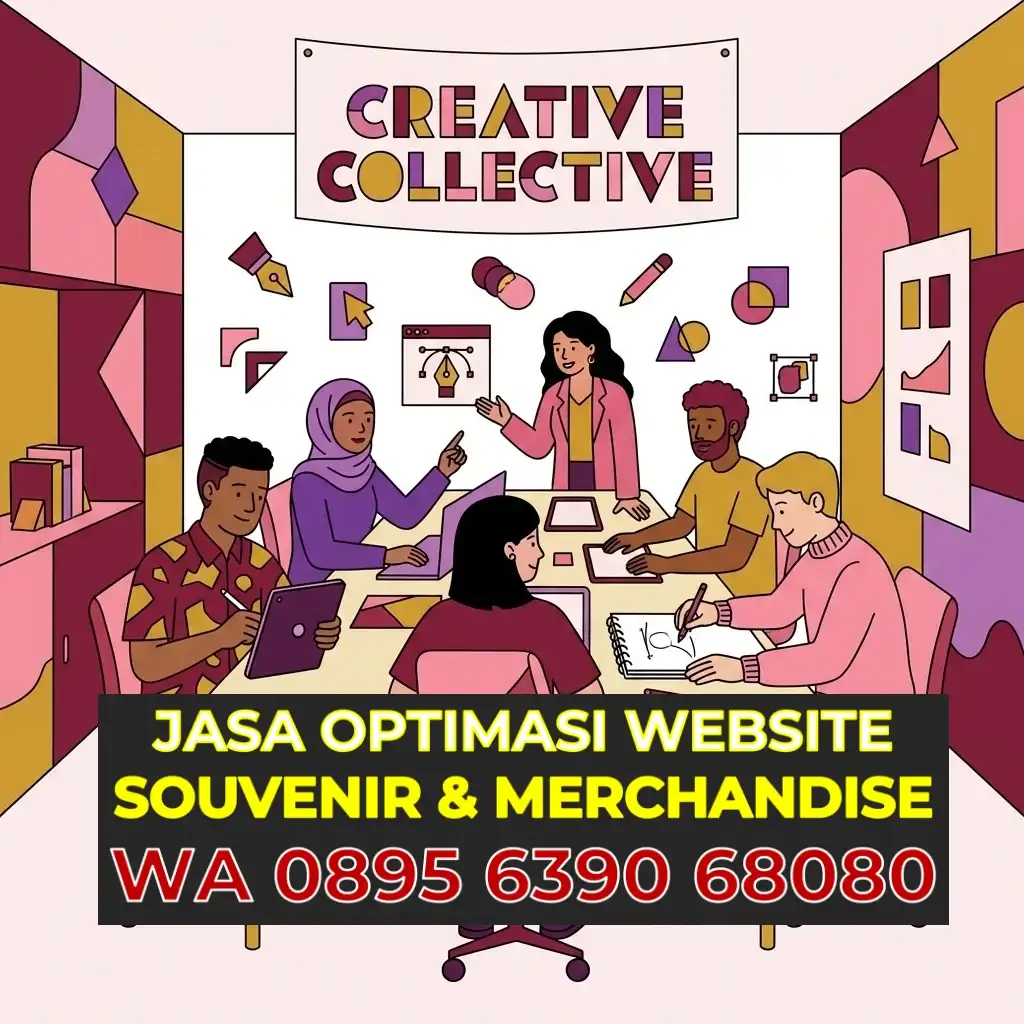 Tim Admin Profesional Maroon Souvenir