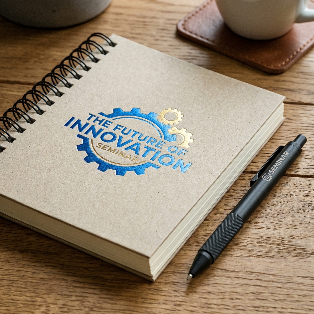 Detail Blocknote Spiral Custom Logo dan Pulpen Stylus