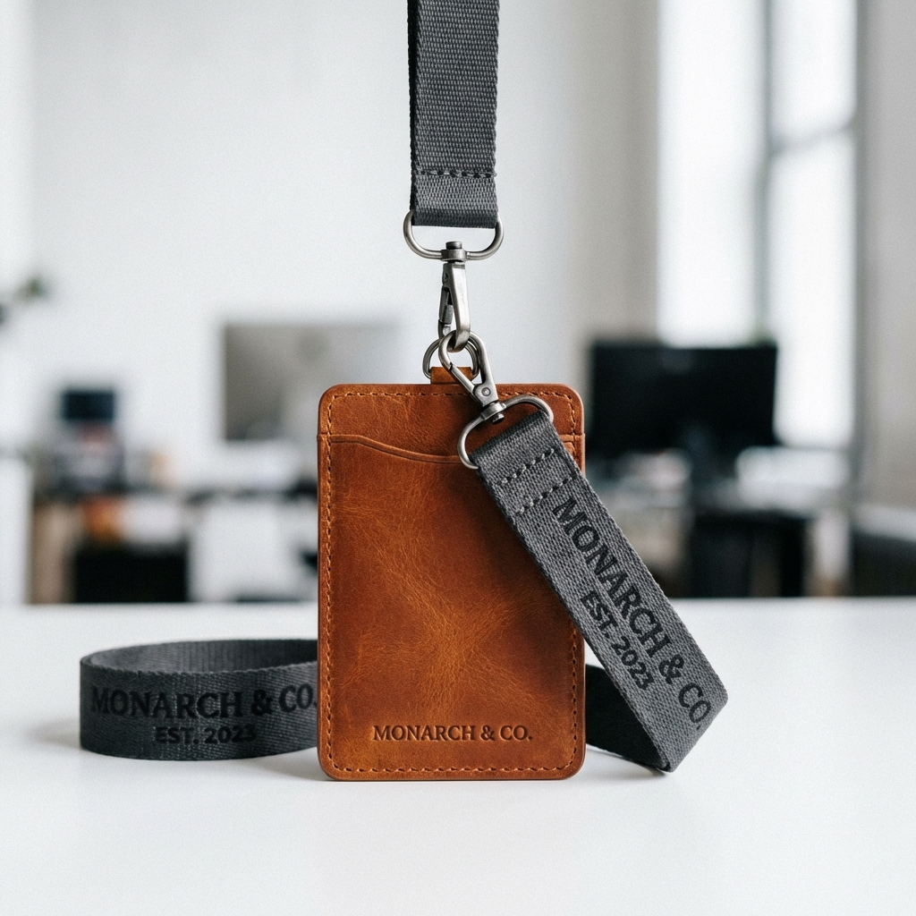 Lanyard Kulit Premium