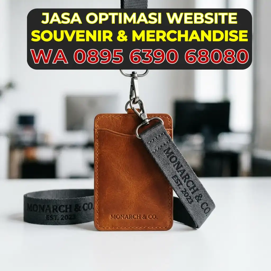 Lanyard Kulit Premium