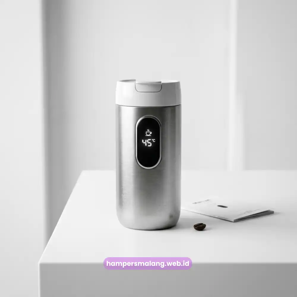 Tumbler Suhu Digital Layar LED Custom Logo