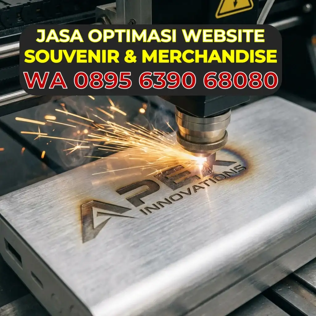 Detail Proses Laser Engraving Logo pada Powerbank Metal