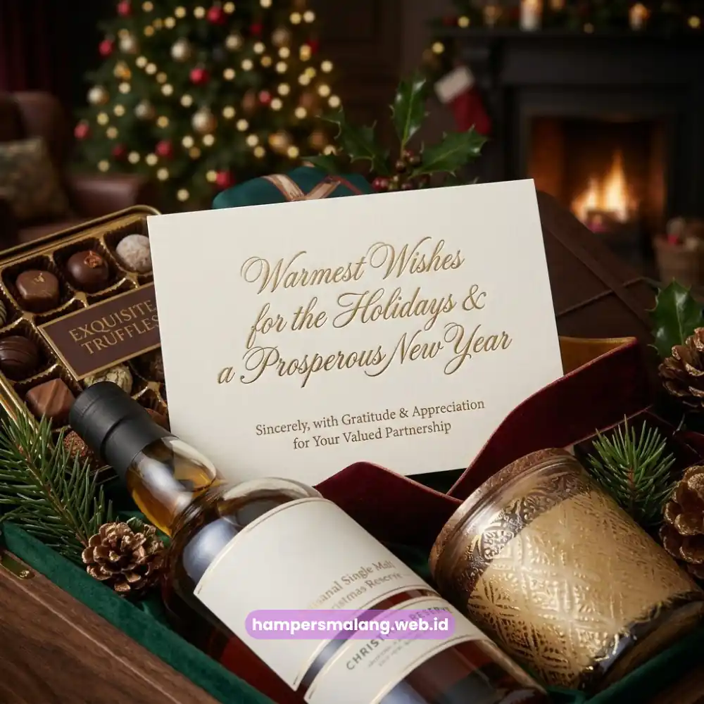 Kartu Ucapan Hampers Natal Korporat