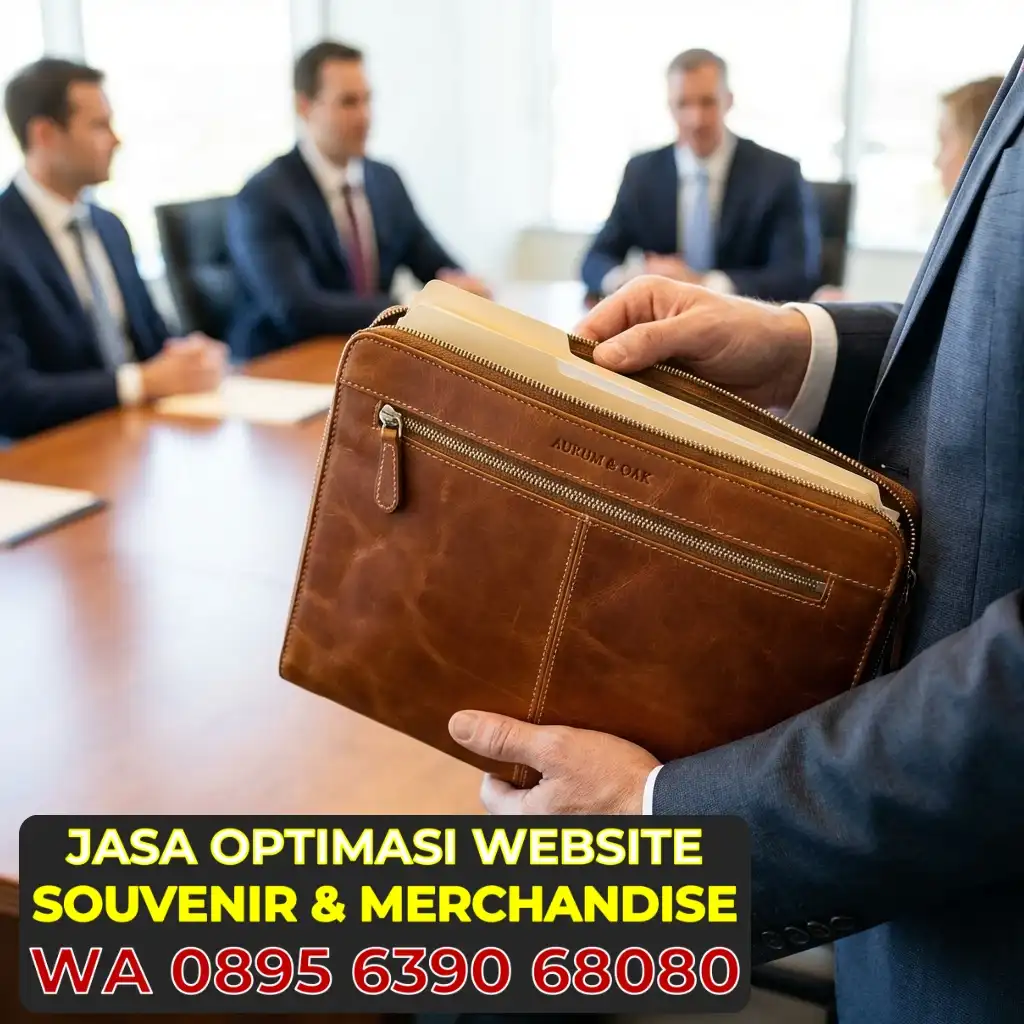 Clutch Bag Kulit untuk Dokumen Meeting